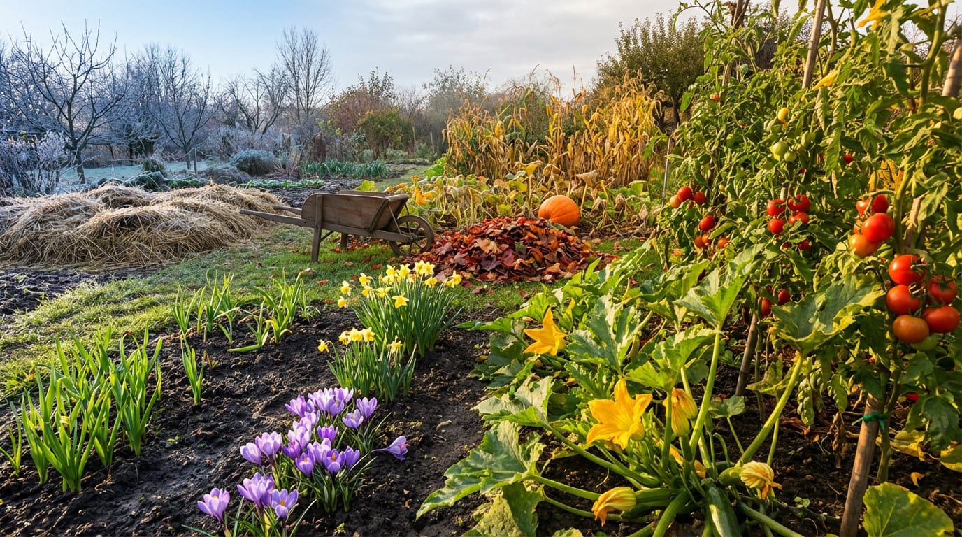 les saisons au jardin, la valse du cycle de la nature